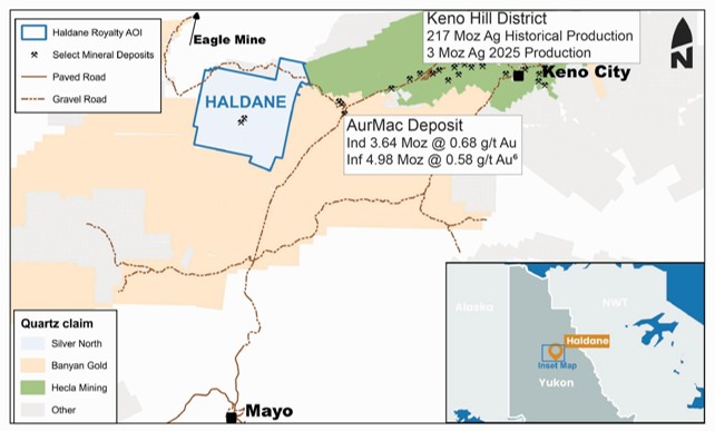 Figure 1: Location of the Haldane project