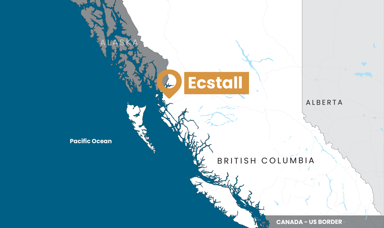 Ecstall location map