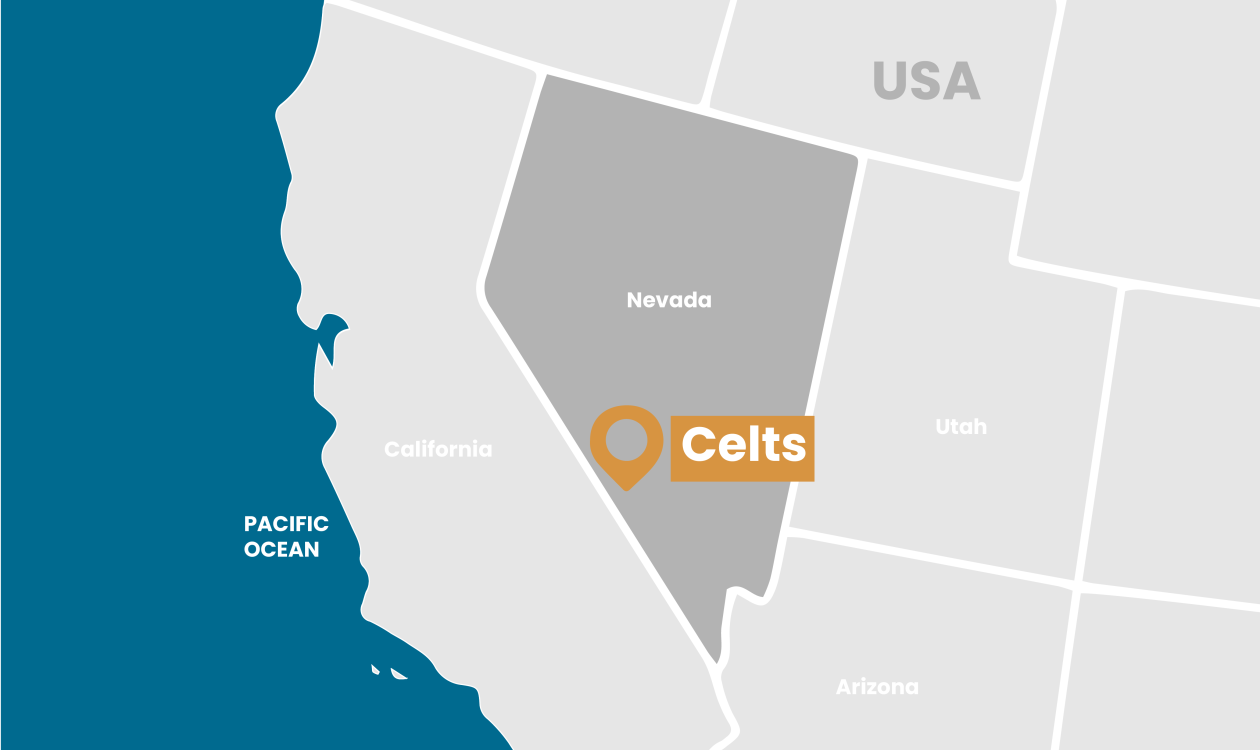 Celts old location map