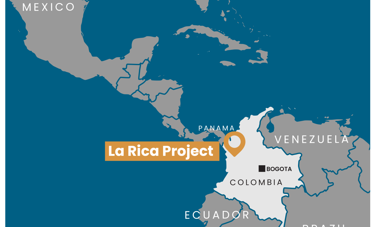 La Rica location map